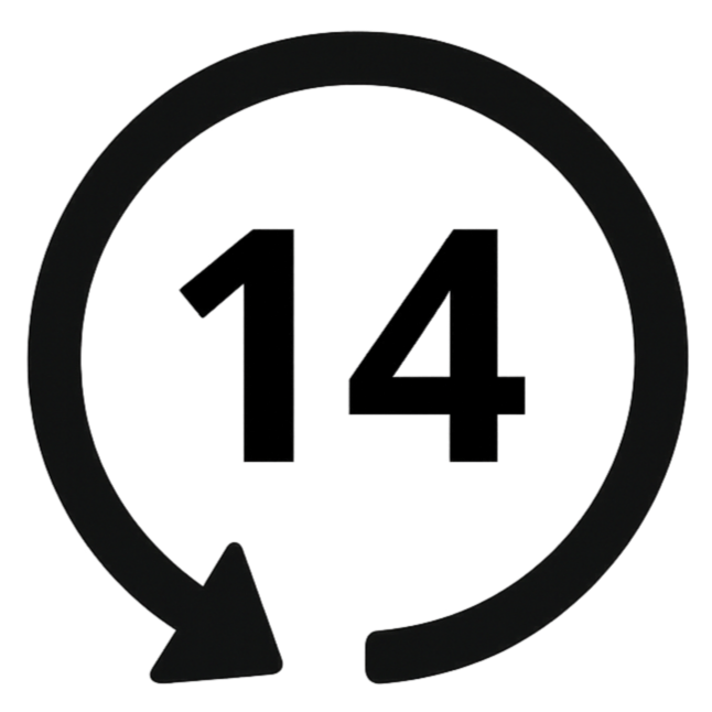 14 napos visszavásárlási garancia